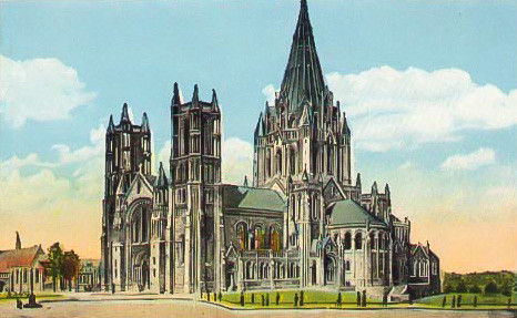 The Episcopal Cathedral of St. John the Divine, the place of Tesla's funeral.