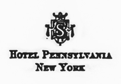 Hotel Pennsylvania letterhead from the time Tesla resided there.