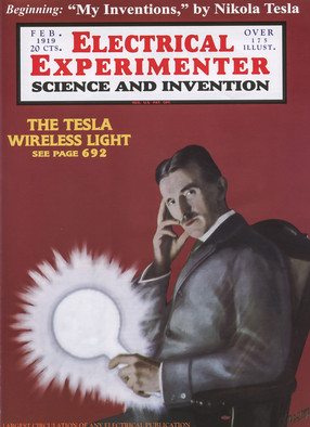 Electrical Experimenter magazine with Tesla cover.